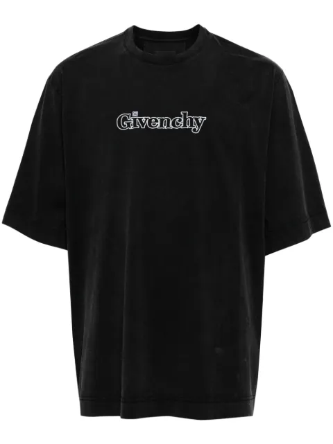 Givenchy logo-embroidered cotton T-shirt