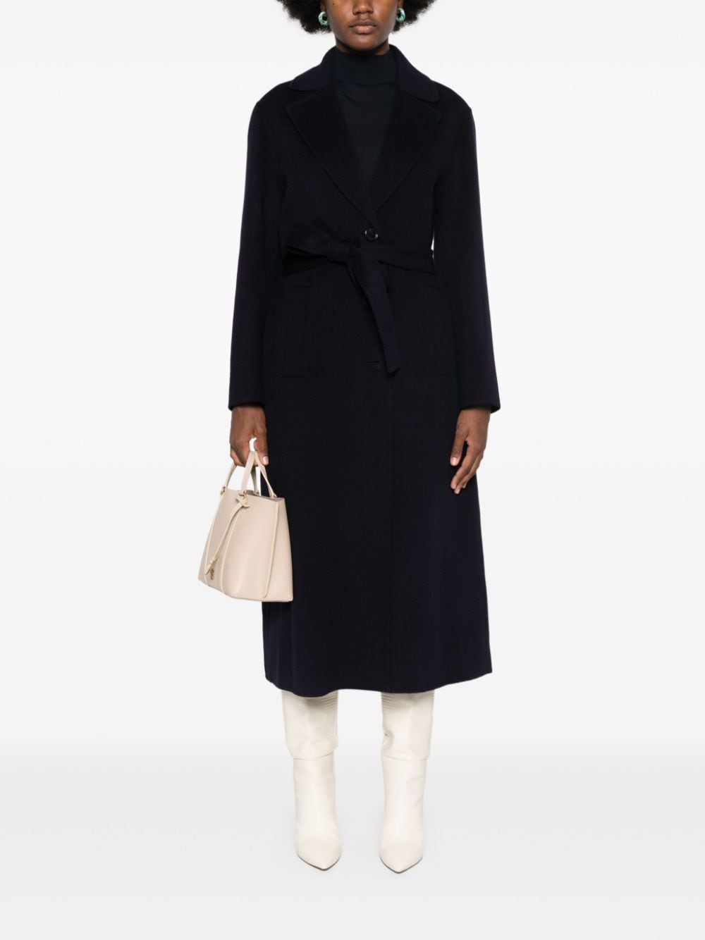 Shop Pinko Cornice Coat In Blue