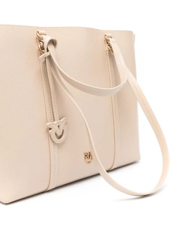 トートバッグ PINKO PINKO Large Love-Birds Tote Bag | Neutrals | FARFETCH