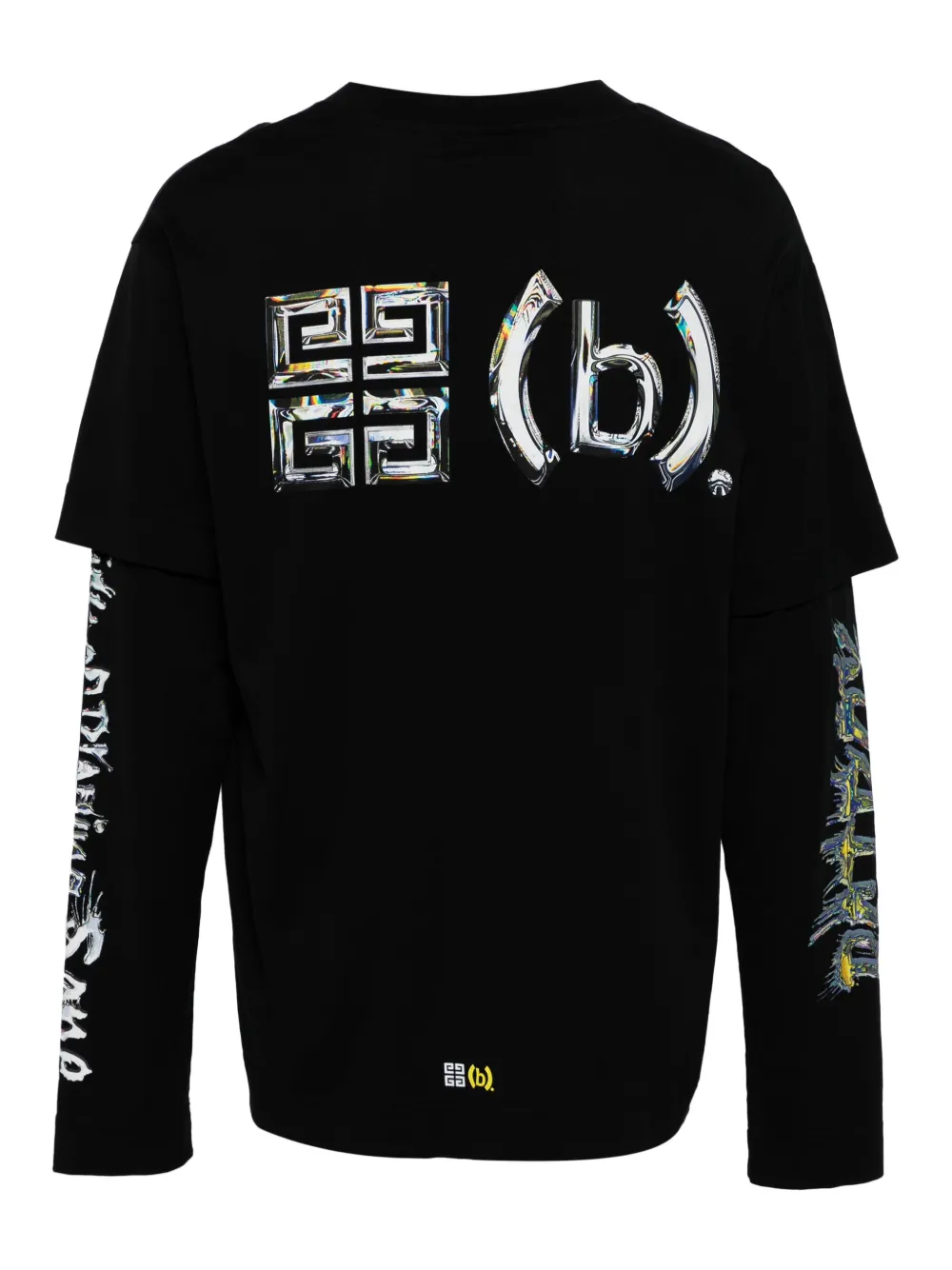 Givenchy x (b).STROY gelaagd T-shirt - Zwart