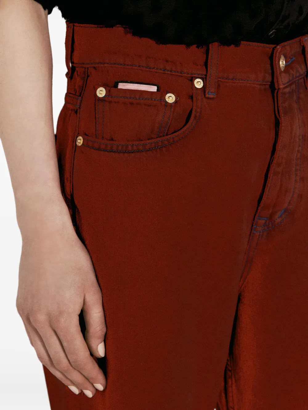 EYTYS Jeans met wijde pijpen Rood