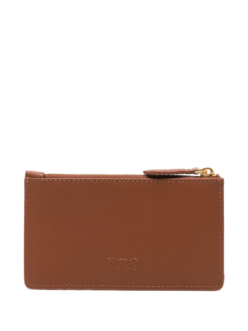 Shop Pinko Airone Card Holder In Brown