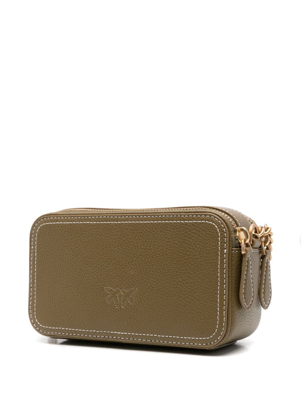 Shop Pinko Carrie Mini Bag In Green