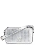 PINKO Love Birds leather crossbody bag - Silver