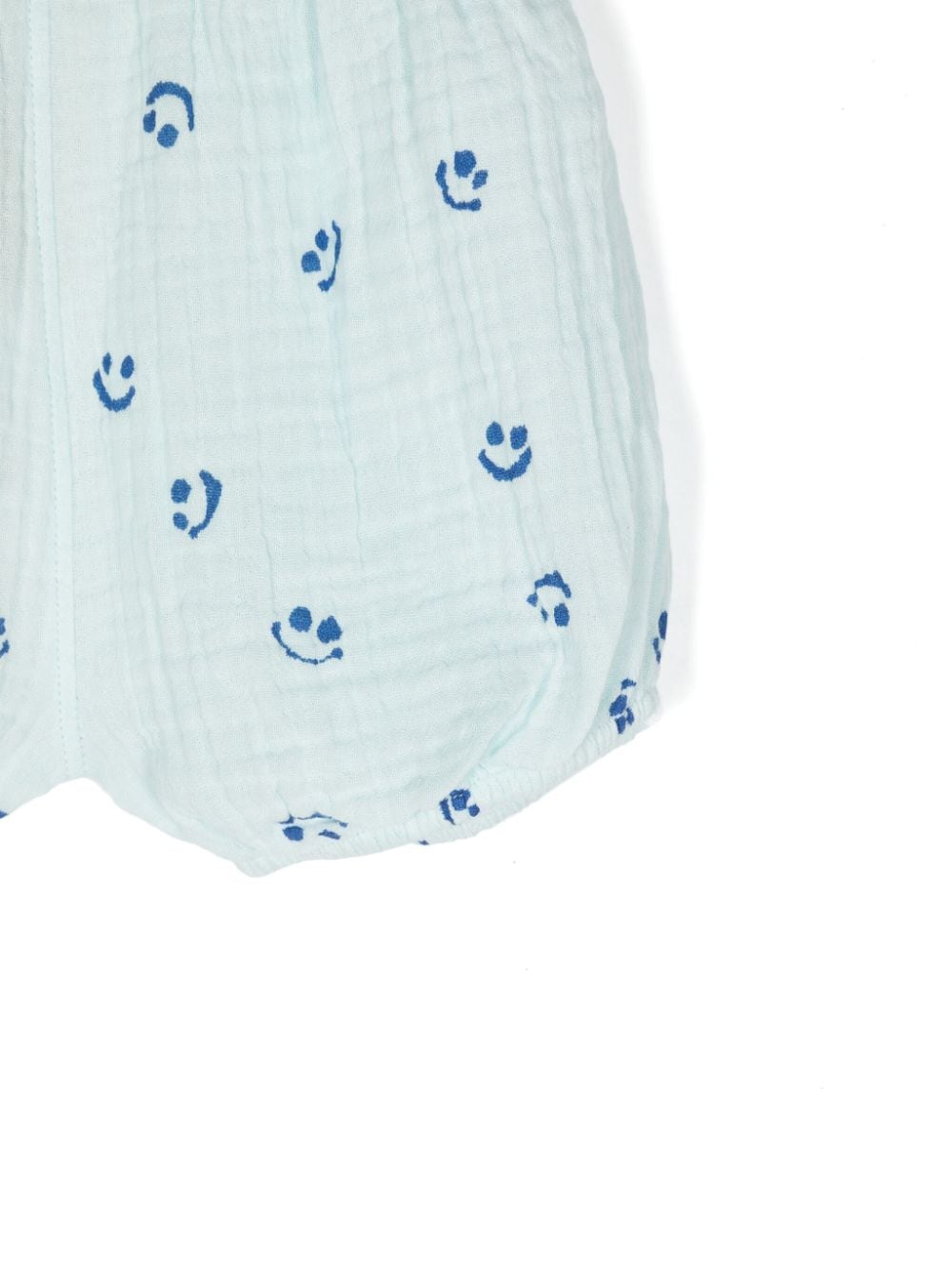 Shop Molo Somos Seersucker Shorts In Blue