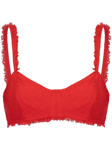 Cult Gaia Eza fringe-brim bralette Women