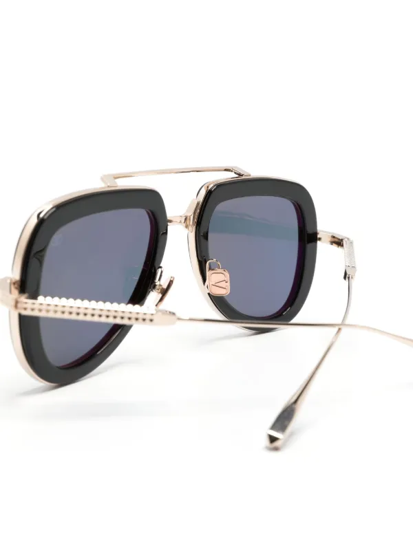 VALENTINO GARAVANI EYEWEAR V~Lstory pilot-frame Sunglasses  display picture 2