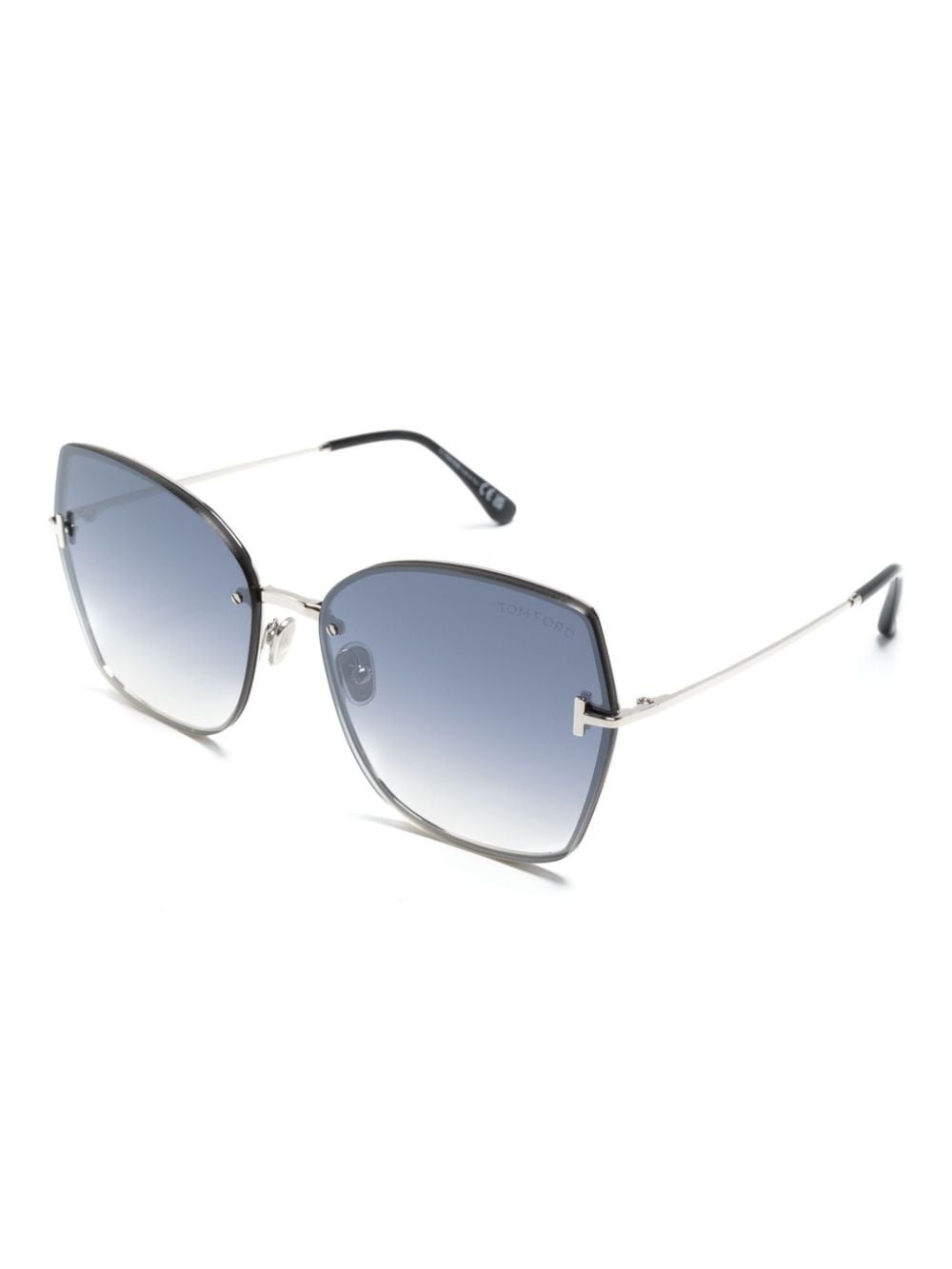 TOM FORD Eyewear Nickie butterfly-frame sunglasses Grijs