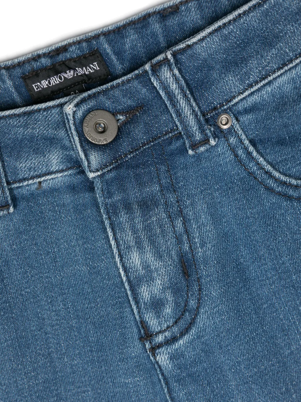 Emporio Armani Kids Straight jeans Blauw