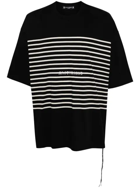 Mastermind Japan playera con rayas estampadas