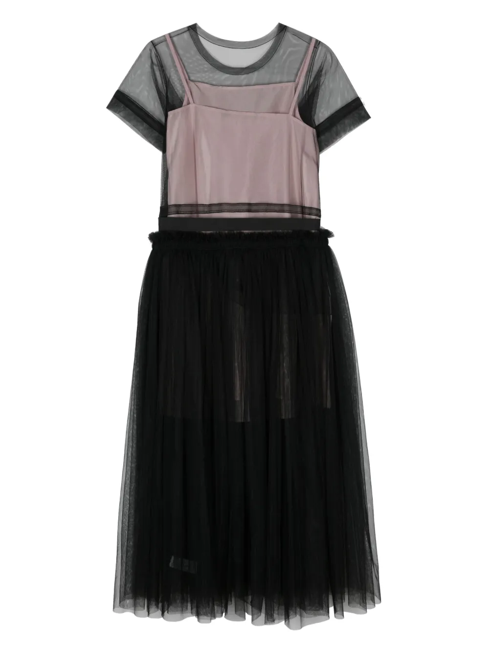 Sofie D'hoore Dominic tulle maxi dress - Zwart