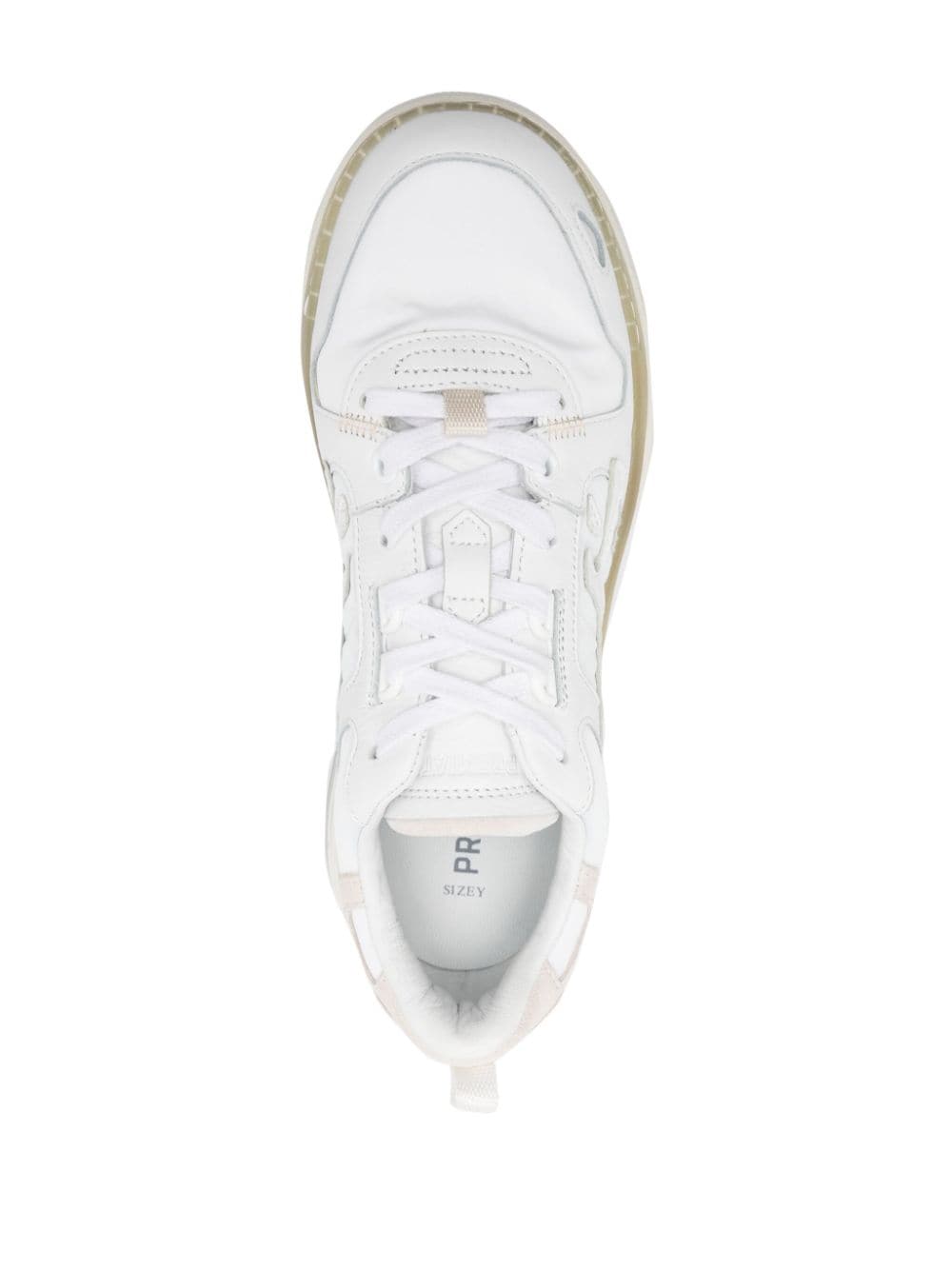 Shop Premiata Drake D 236 Leather Sneakers In Weiss