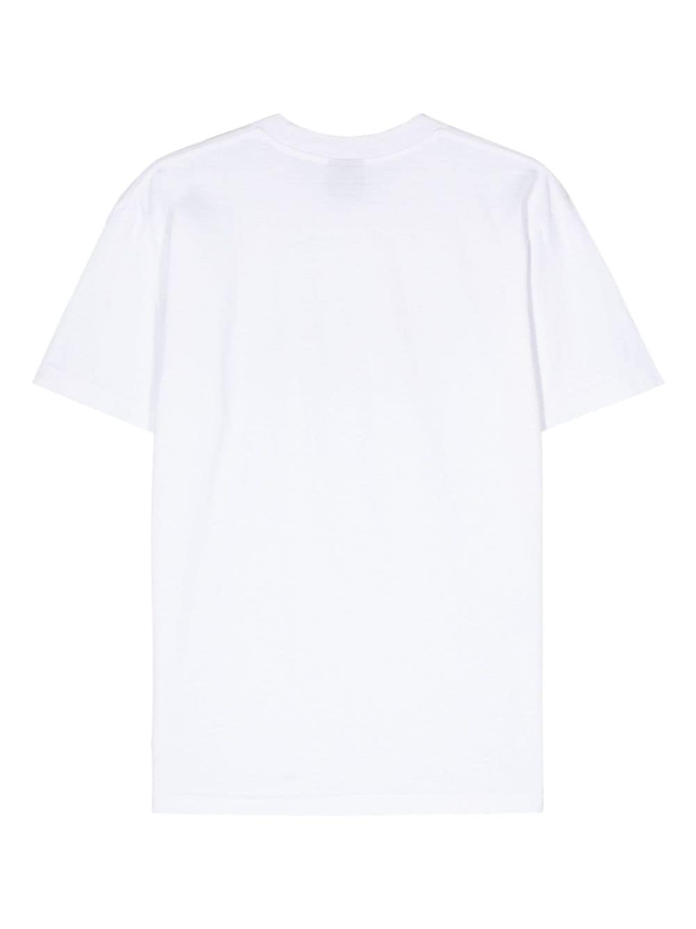 Shop Awake Ny Logo-print Cotton T-shirt In White