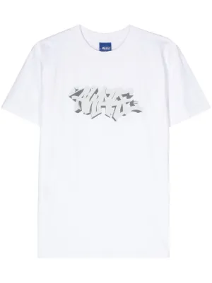 Supreme x Coogi embroidered-motif Cotton T-shirt | White | FARFETCH