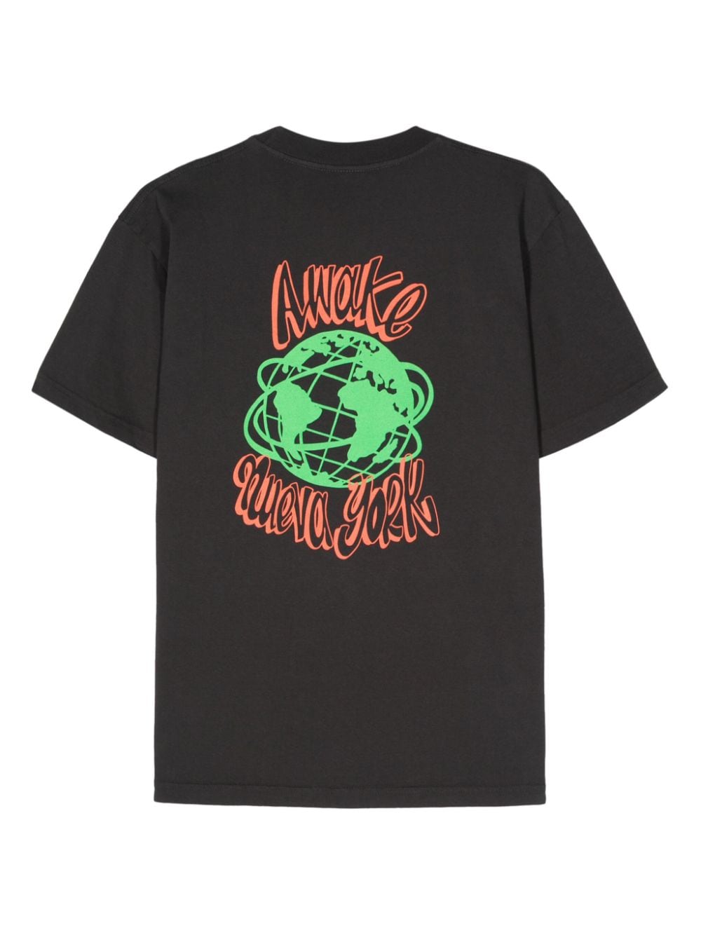 Shop Awake Ny Crawford Logo-print T-shirt In Black