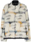 Awake NY zip-up fleeced jacket - Neutrals