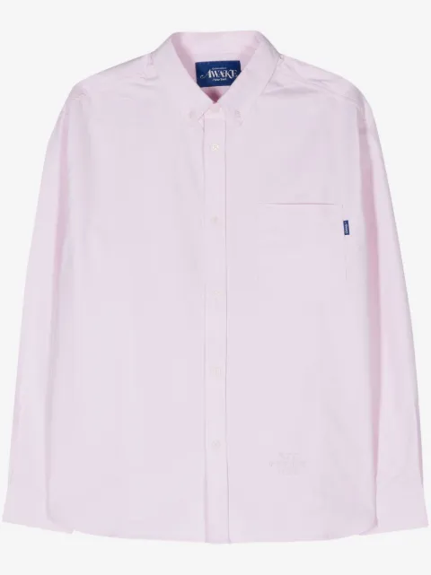 Awake NY logo-embroidered piqué shirt