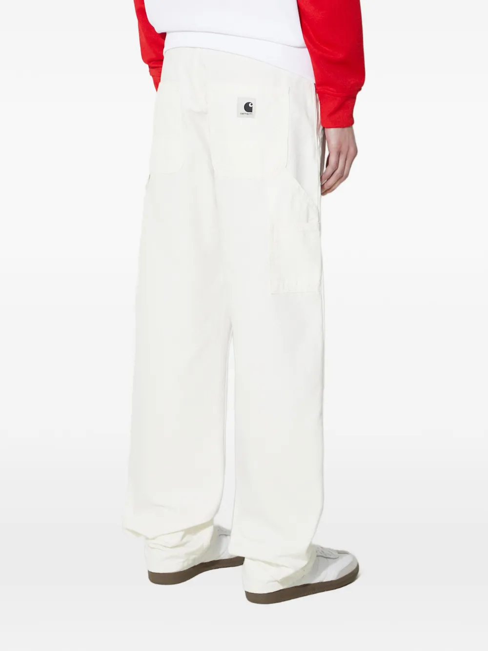 Carhartt WIP Broek met logopatch Beige