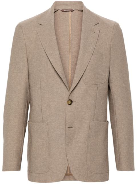 Canali notched-lapels single-breasted blazer