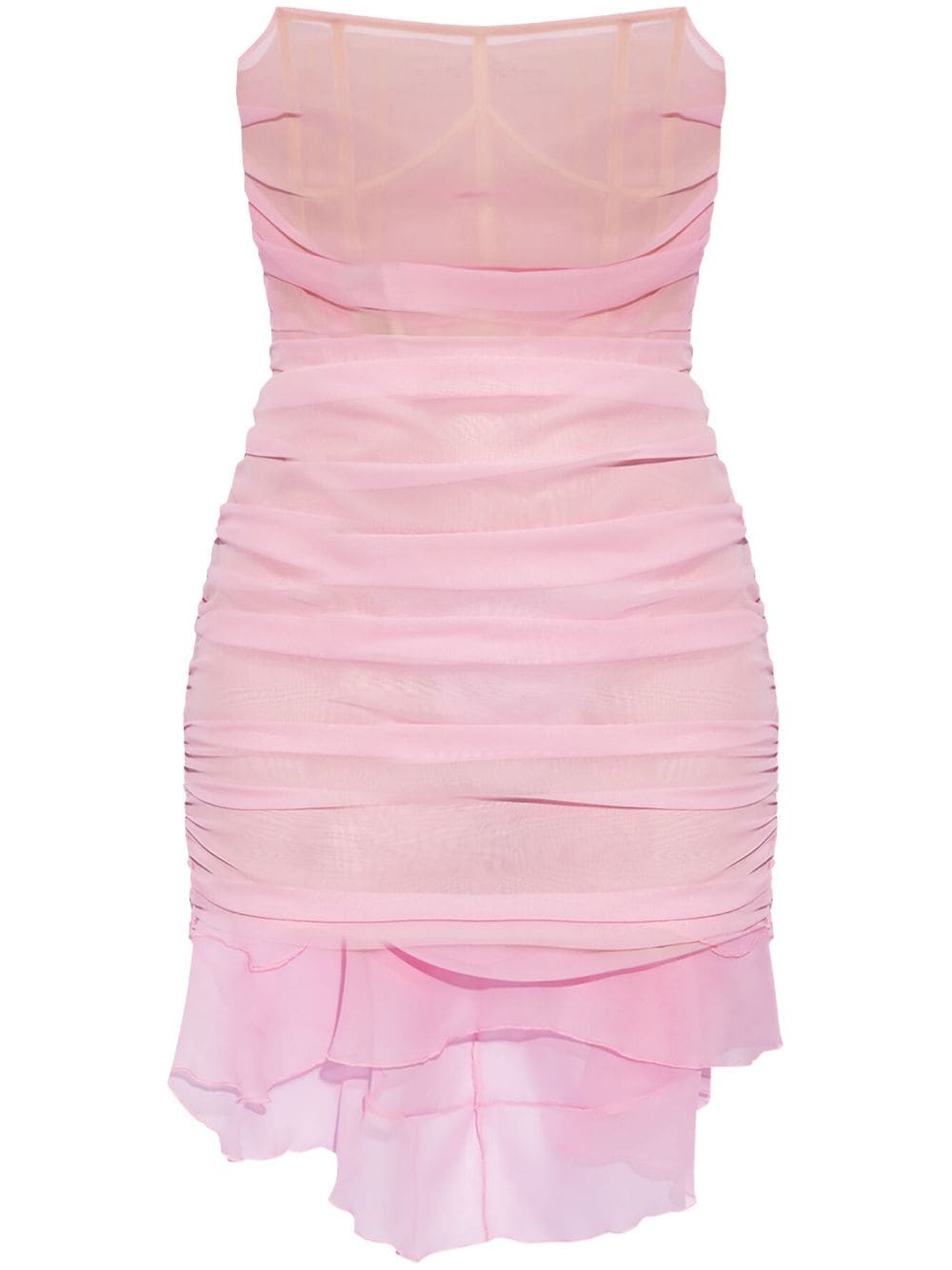 The Mannei Strapless mini-jurk Roze