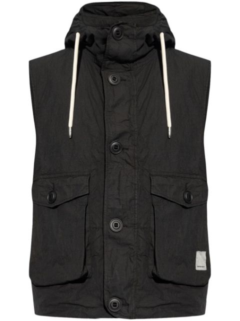 Emporio Armani hooded ripstop gilet Men