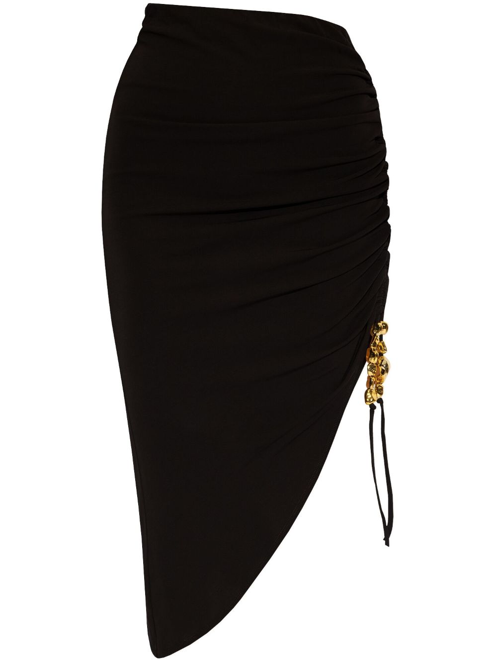 Icarus ruched asymmetric skirt