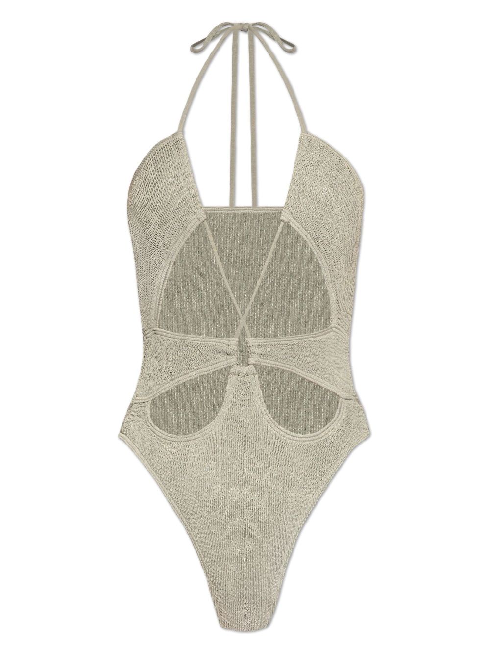 Bondeye Gia Cut-out Swimsuit In Grey