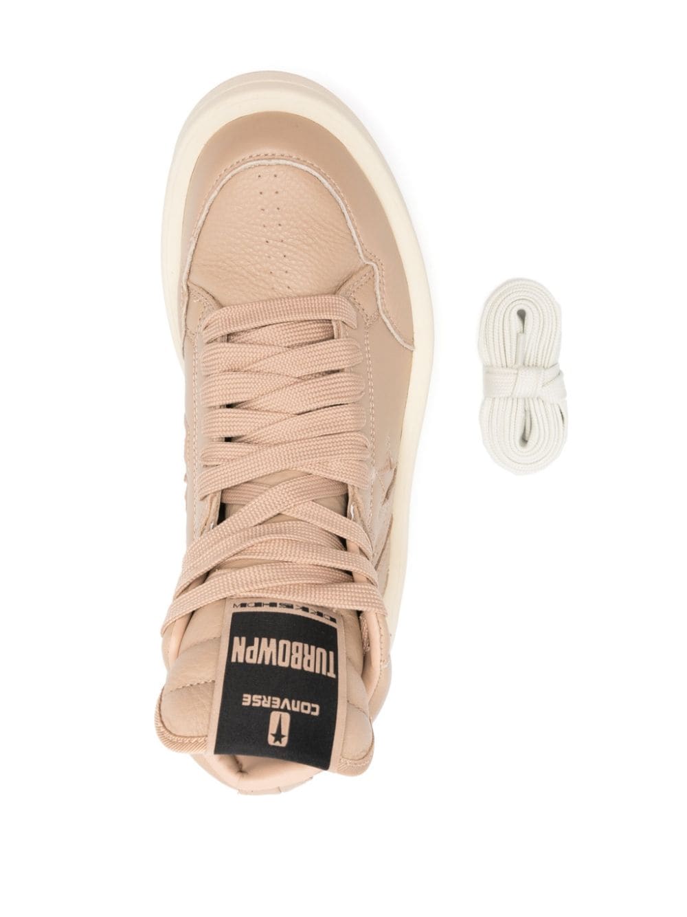 Shop Converse X Drkshdw Turbowpn Leather Sneakers In Neutrals