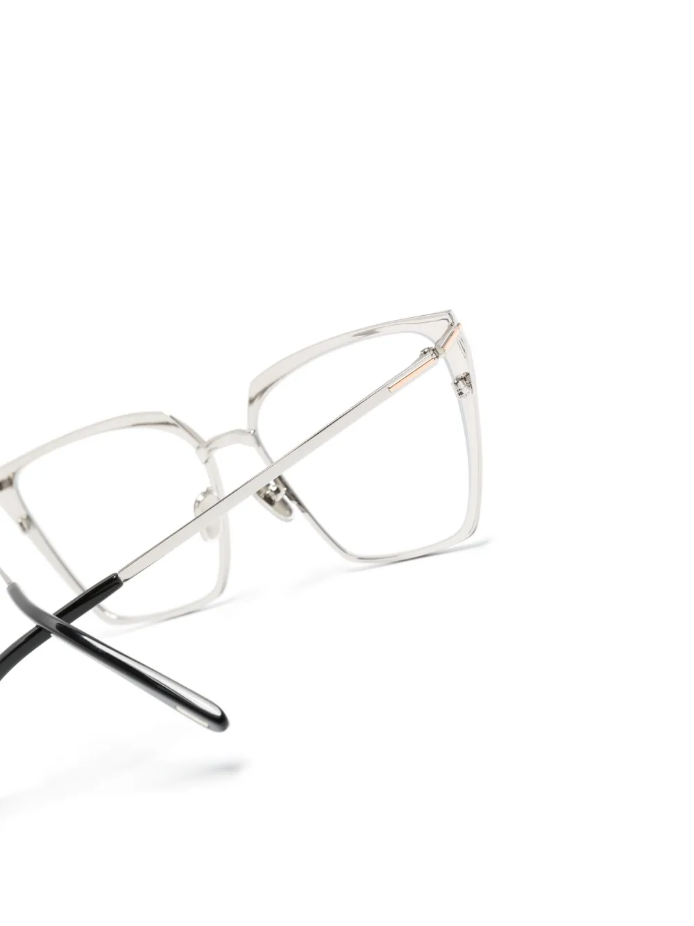 Tom Ford Butterfly-frame Glasses In Silver