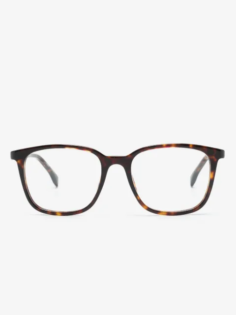 BOSS tortoiseshell square-frame glasses