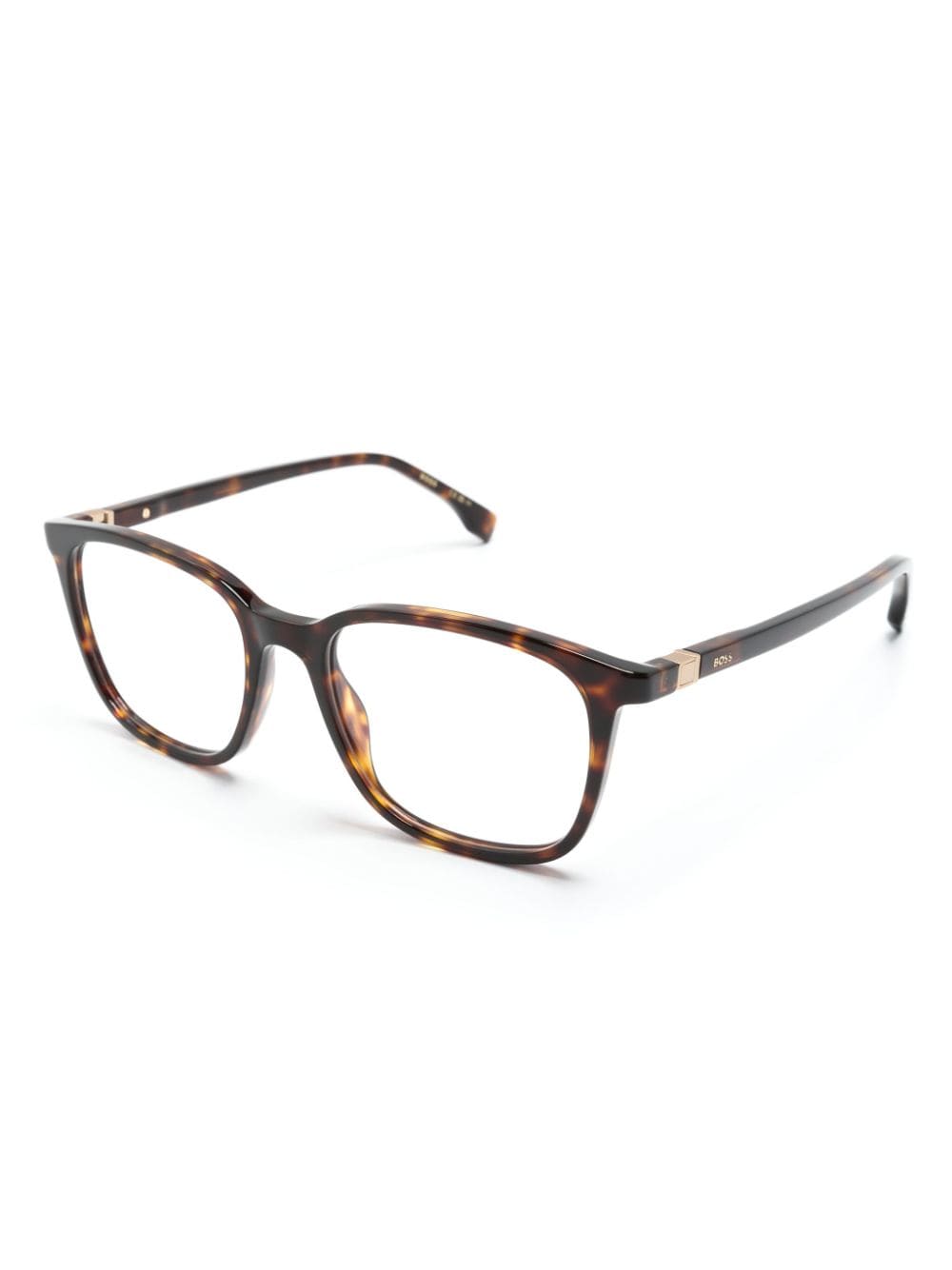 BOSS tortoiseshell square-frame glasses - Bruin