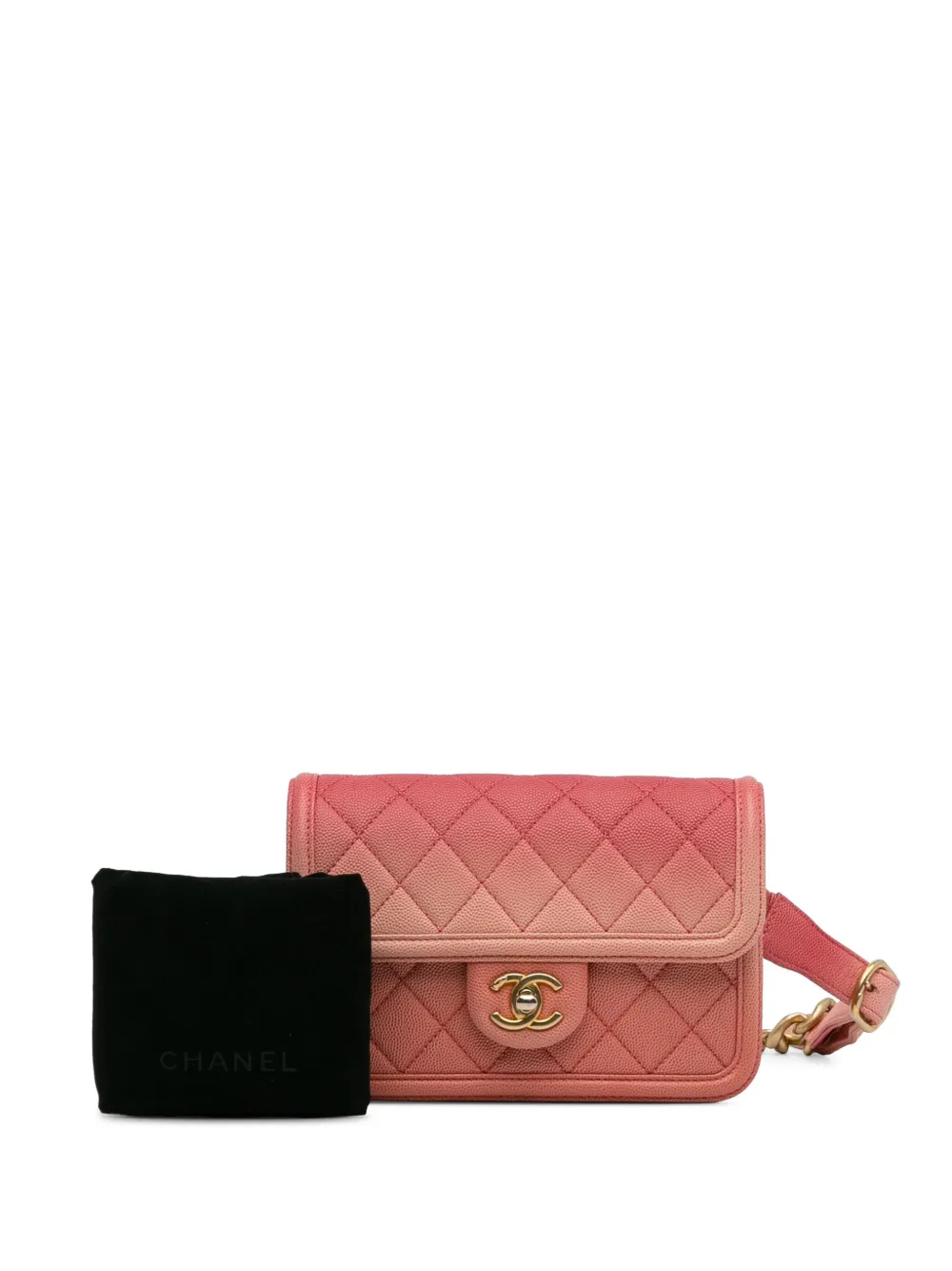 2019 Caviar Sunset On The Sea Flap Belt Bag