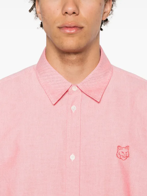 Maison Kitsuné Contour Fox Head シャツ | ピンク | FARFETCH JP