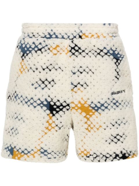 Awake NY Fleece shorts met print