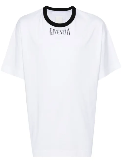 T-shirt en coton à logo imprimé - Givenchy - Modalova