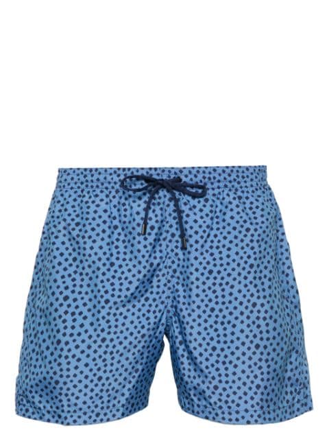 Canali polka-dot print swim shorts 
