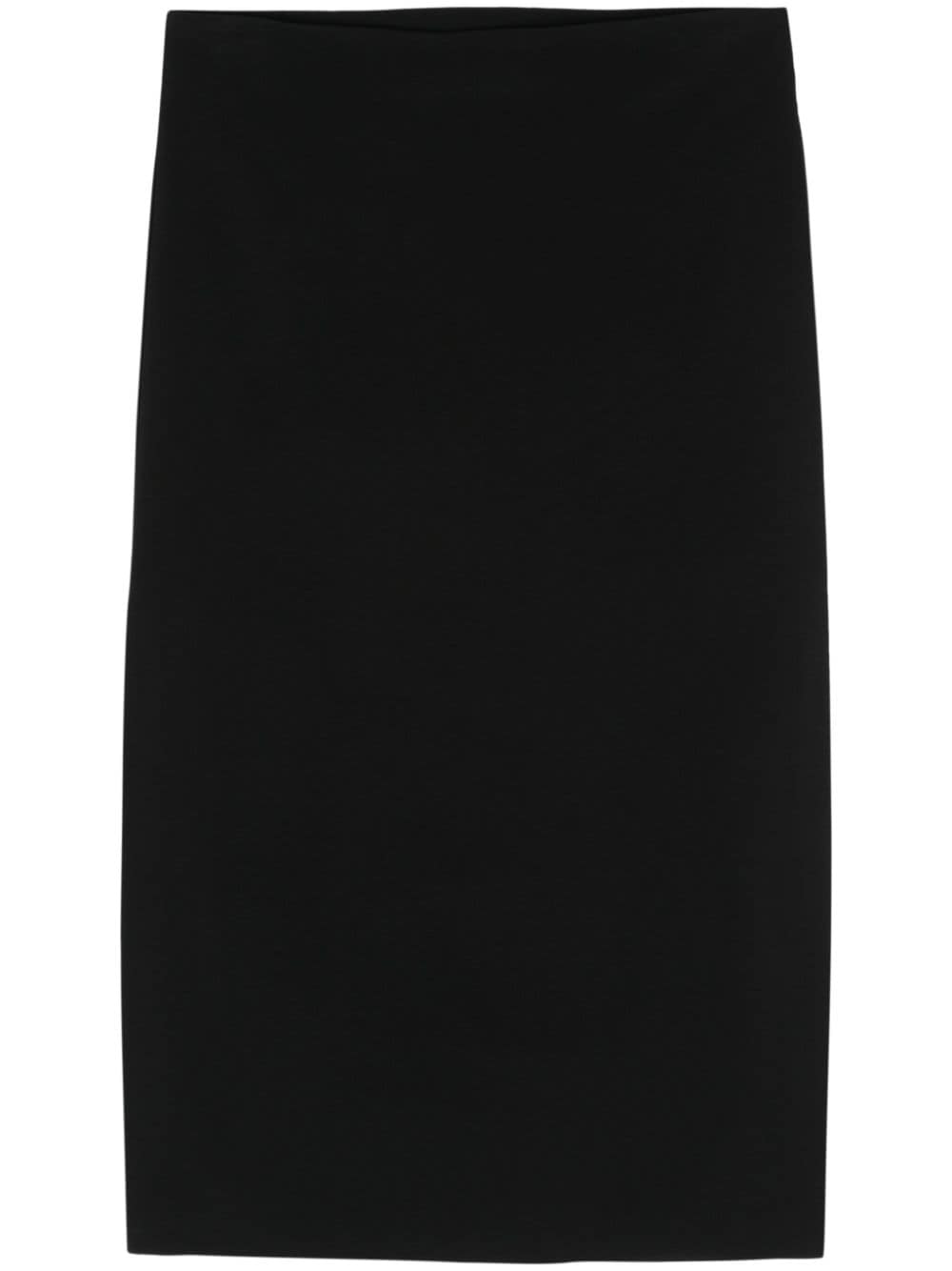 Sportmax High Low-hem Skirt In Black