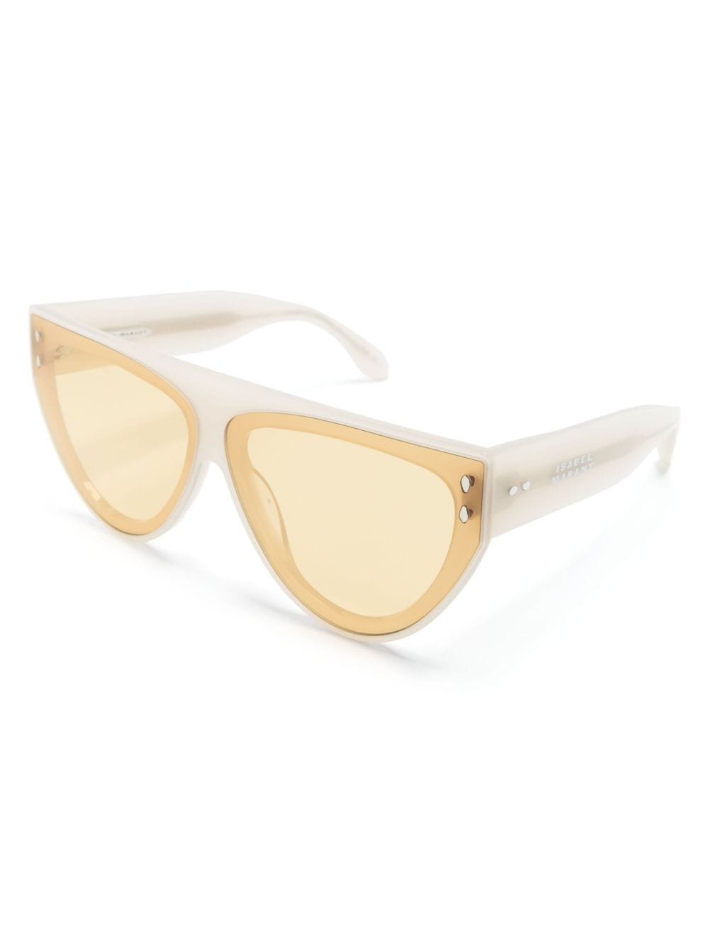 Shop Isabel Marant Eyewear Geometric-frame Sunglasses In Neutrals