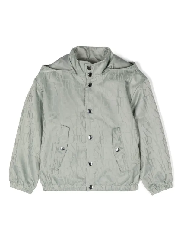 エンポリオアルマーニ キッズリバーシブルジャンパー Emporio Armani Kids リバーシブル フーデッドジャケット