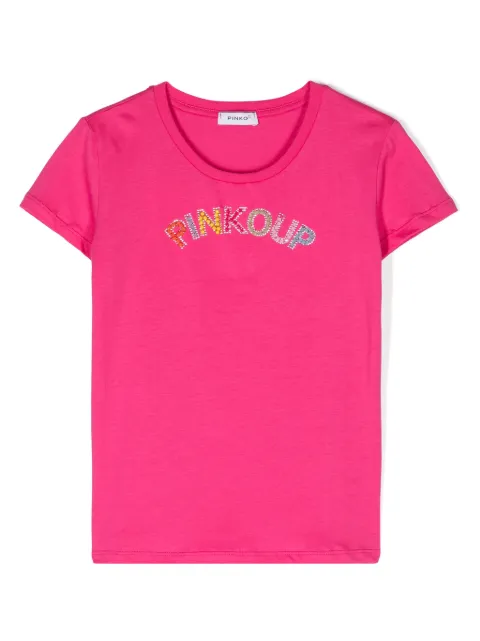 Pinko Kids playera con detalle del logo