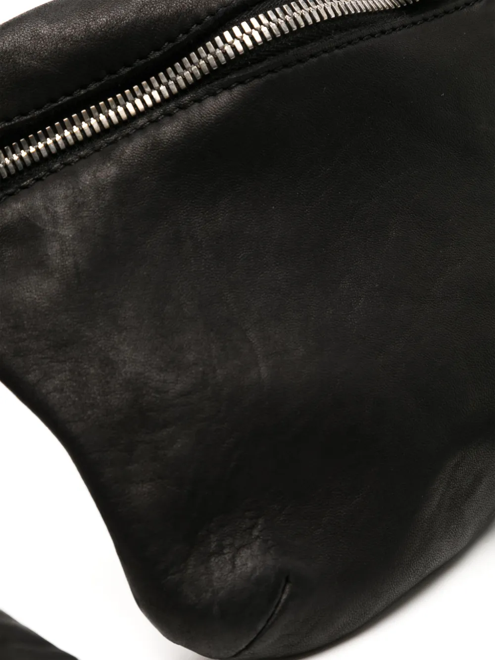 Guidi Leren messengertas Zwart