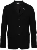 Black Comme Des Garçons ripped wool blazer