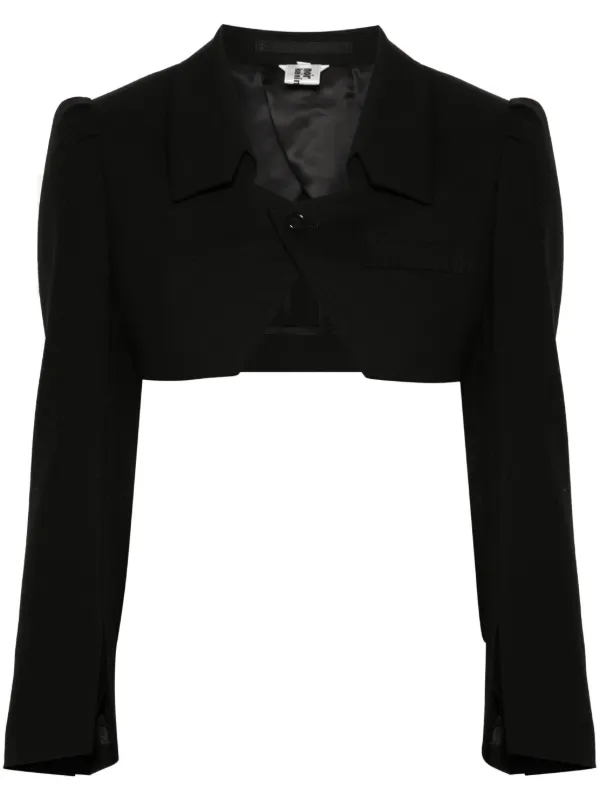 noir kei ninomiya 黒 クロップドシャツ noir kei ninomiya 黒 クロップドシャツ