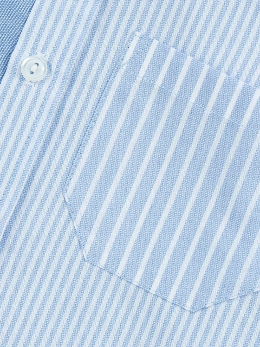 Lapin House Katoenen shirt met gestreept vlak Blauw