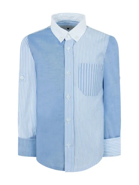 Lapin House camisa con paneles estampados a rayas