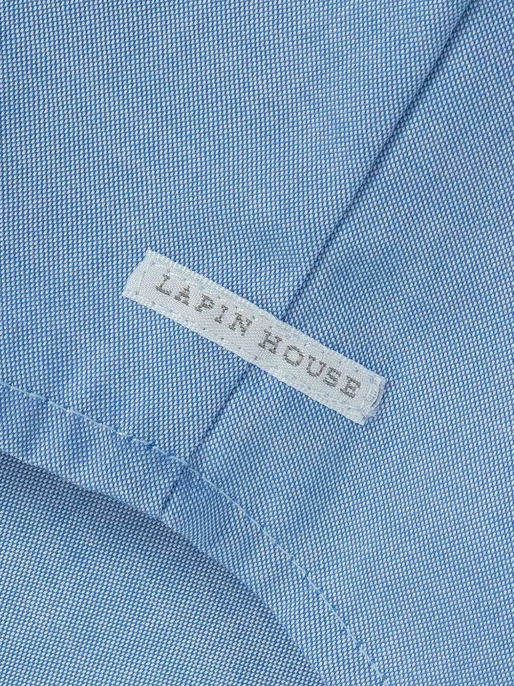 Lapin House Katoenen shirt met gestreept vlak Blauw