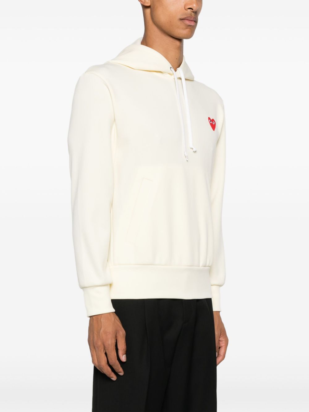 Comme Des Garcons heart-patch hoodie Women