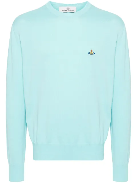 Vivienne Westwood Orb-embroidered cotton jumper