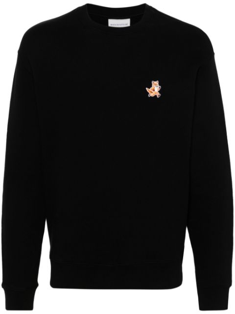 Maison Kitsune Speedy Fox-patch cotton sweatshirt Men