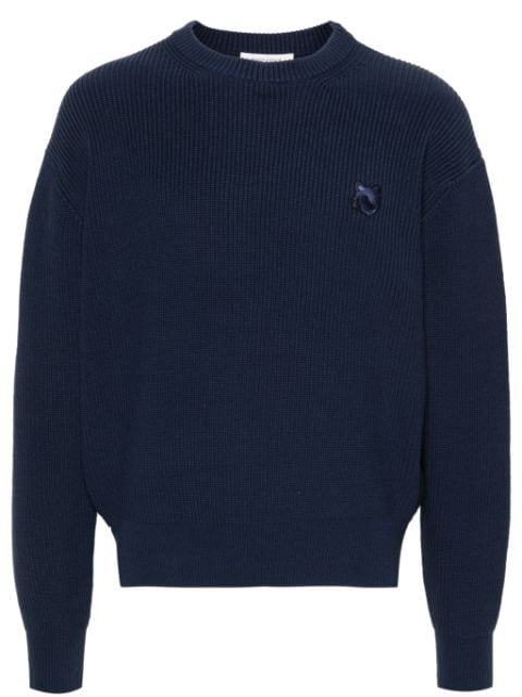 Maison Kitsuné 로고 자수 스웨터